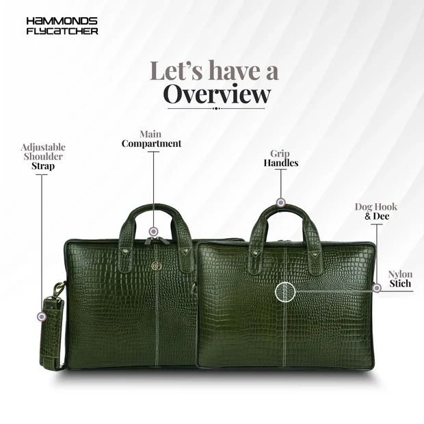 Hammonds Flycatcher Genuine Leather Laptop Bag - Image 3