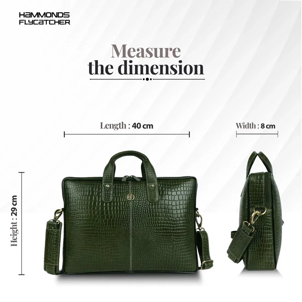 Hammonds Flycatcher Genuine Leather Laptop Bag - Image 7