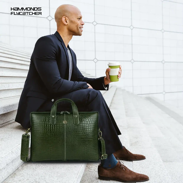 Hammonds Flycatcher Genuine Leather Laptop Bag - Image 8