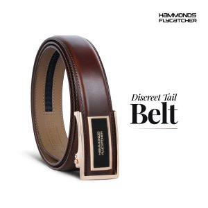 HAMMONDS FLYCATCHER Genuine Leather Belt for Men, Premium Leather Belt with Auto Lock mechanism, Mens Belt Leather Branded with Slide Lock, Stylish Hidden Tail Design for Everyday Wear