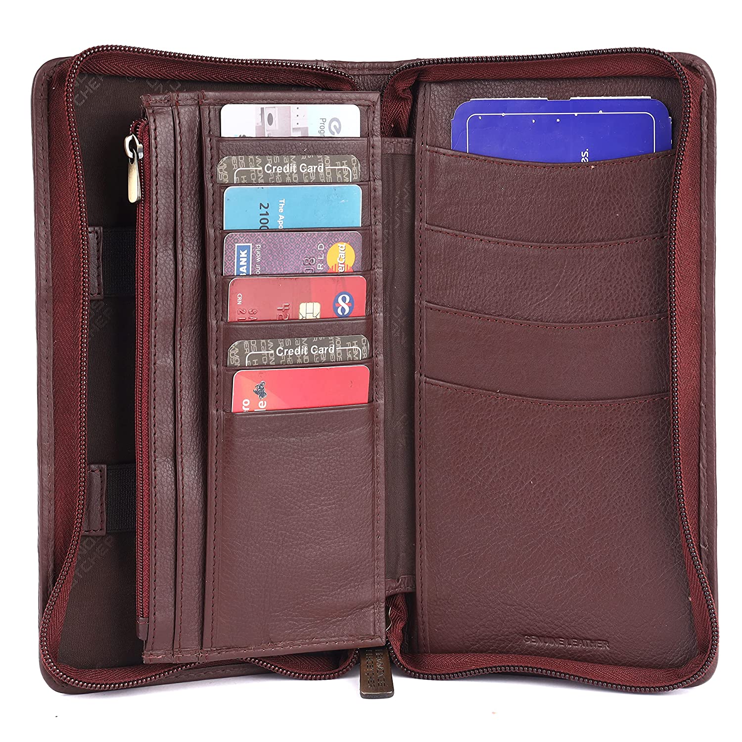 Hammonds Flycatcher Genuine Leather Brown Unisex Passport Holder (PH 601 LNBR) - Image 4