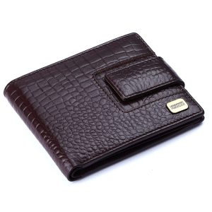Hammonds Flycatcher Croco Brown Genuine Leather Wallet For Men
